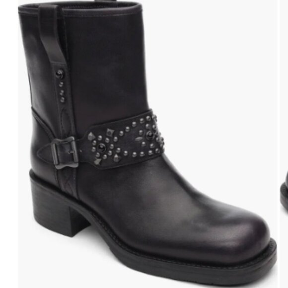Ash Shoes - ASH Tequila Studded Moto Engineer Boots Size 39/8.5 - 9 Anthropologie New $360
